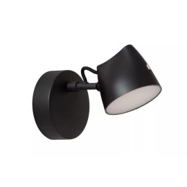 MILNE sienas lampa LED 1x8 W 2700 K melna (Lucide)