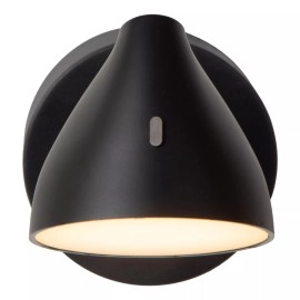 MILNE sienas lampa LED 1x8 W 2700 K melna (Lucide)