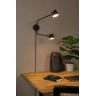 MILNE sienas lampa LED 2×8W 2700K melna (Lucide)