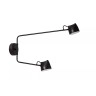 MILNE sienas lampa LED 2×8W 2700K melna (Lucide)