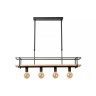 MILONGA piekaramā lampa 100 cm 4 x E27 melna/koka (Lucide)