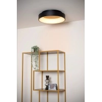 MIRAGE LED griestu gaismeklis Ø45 cm 33W 2700K melns (Lucide)