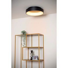 MIRAGE LED griestu gaismeklis Ø45 cm 33W 2700K melns (Lucide)