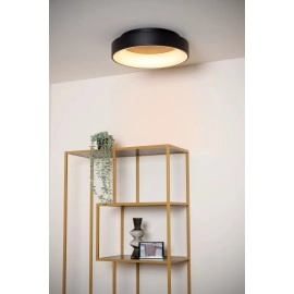 MIRAGE LED griestu gaismeklis Ø45 cm 33W 2700K melns (Lucide)