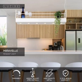 MIRAVELLE piekaramā lampa 6 x GU10 balta (Lucide)