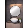 MIZAR Vannas istabas sienas/spoguļa lampa 1x6W integrēts LED IP44 melna (Lucide)