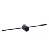 MIZAR Vannas istabas sienas/spoguļa lampa 1x6W integrēts LED IP44 melna (Lucide)