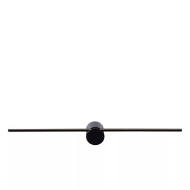 MIZAR Vannas istabas sienas/spoguļa lampa 1x6W integrēts LED IP44 melna (Lucide)