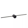 MIZAR Vannas istabas sienas/spoguļa lampa 1x6W integrēts LED IP44 melna (Lucide)