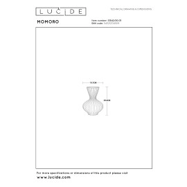 MOMORO galda lampa 20,7x20,7 cm 1xE14 balta (Lucide)