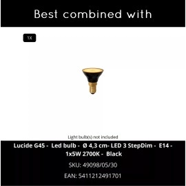 MOMORO galda lampa 1 x 25 W E14 balta (Lucide)