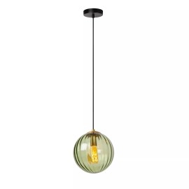 MONSARAZ piekaramā lampa 1x40 W E27 Ø25 cm zaļa (Lucide)