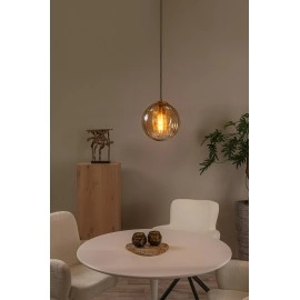 MONSARAZ piekaramā lampa 1x40 W E27 Ø25 cm dzintara (Lucide)
