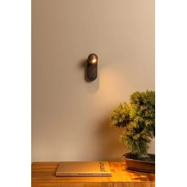 MONTANA sienas lampa ar USB-C LED dimmējama CCT 1x6.3W kafijas brūna (Lucide)