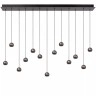 MONTANA lineāra piekaramā lampa LED dimmējama CCT 13x5.7W pelēka dzelzs (Lucide)
