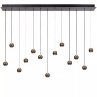 MONTANA lineāra piekaramā lampa LED dimmējama CCT 13x5.7W pelēka dzelzs (Lucide)