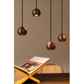 MONTANA lineāra piekaramā lampa LED dimmējama CCT 13x5.7W kafijas brūna (Lucide)