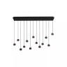 MONTANA lineāra piekaramā lampa LED dimmējama CCT 13x5.7W kafijas brūna (Lucide)