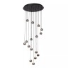 MONTANA apaļa piekaramā lampa LED dimmējama CCT 16x5.7W pelēka dzelzs (Lucide)