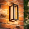 NARVIK āra sienas lampa 1x9.2W Integrated LED IP65 melna (Lucide)