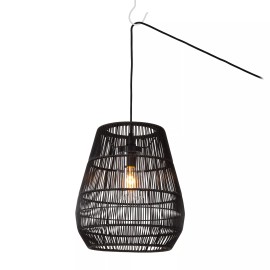 NERIDA āra piekaramā lampa Ø35 cm 1xE27 40 W melna (Lucide)