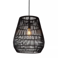 NERIDA āra piekaramā lampa Ø35 cm 1xE27 40 W melna (Lucide)