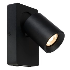 NIGEL gultas / sienas lampa ar USB 1x5w melna (Lucide)