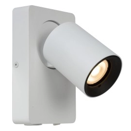 NIGEL gultas / sienas lampa ar USB 1x5w balta (Lucide)