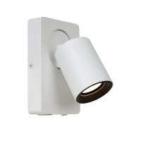 NIGEL gultas / sienas lampa ar USB 1x5w balta (Lucide)