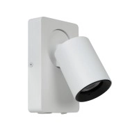 NIGEL gultas / sienas lampa ar USB 1x5w balta (Lucide)