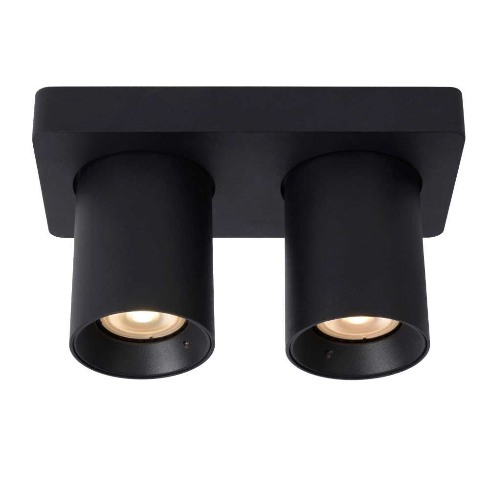 NIGEL griestu prožektors 2x5w melna (Lucide)