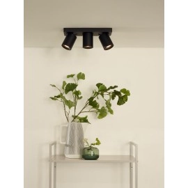 NIGEL griestu prožektors 3x5w melna (Lucide)