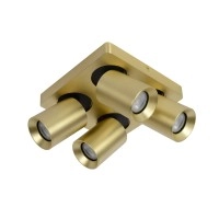 NIGEL griestu prožektors 4x5w matēta zelta / misiņa tonī (Lucide)