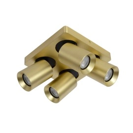 NIGEL griestu prožektors 4x5w matēta zelta / misiņa tonī (Lucide)