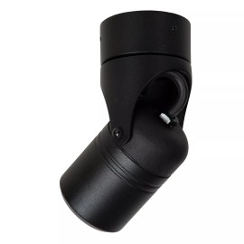 NIORT āra griestu prožektors 1xGU10 IP44 melns (Lucide)