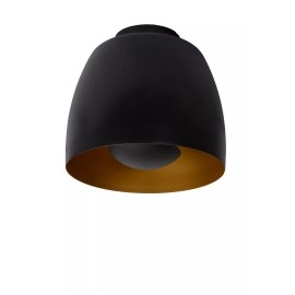 NOLAN griestu lampa Ø24 cm 1xE27 melna / matēta zelta/misiņa (Lucide)