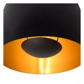 NOLAN griestu lampa Ø24 cm 1xE27 melna / matēta zelta/misiņa (Lucide)