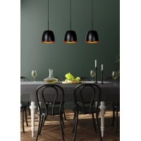 NOLAN piekarama lampa 104 cm 3xE27 melna / matēta zelta/misiņa (Lucide)