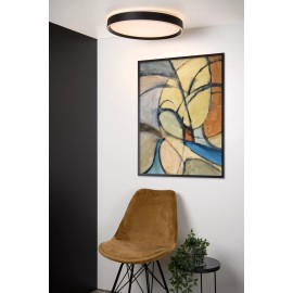 NURIA griestu gaismeklis Ø50 cm LED 36 W 2700K melns (Lucide)
