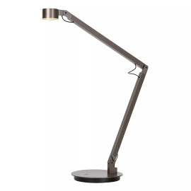 OGDEN rakstāmgalda lampa LED 3 StepDim 7W 3000K pelēka dzelzs (Lucide)