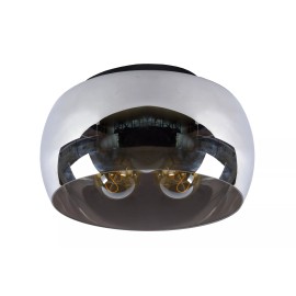 OLIVIA griestu lampa Ø40 cm 3xE27 40 W dūmu pelēka (Lucide)