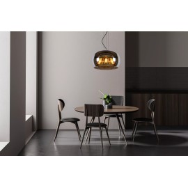 OLIVIA piekaramā lampa Ø40 cm 3xE27 40 W dūmu pelēka (Lucide)