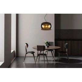 OLIVIA piekaramā lampa Ø40 cm 3xE27 40 W dūmu pelēka (Lucide)