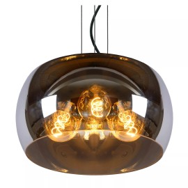 OLIVIA piekaramā lampa Ø40 cm 3xE27 40 W dūmu pelēka (Lucide)
