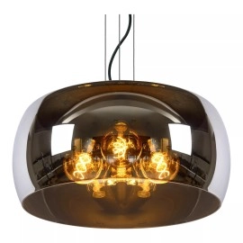 OLIVIA piekarama lampa Ø50 cm 3xE27 dūmu pelēka (Lucide)