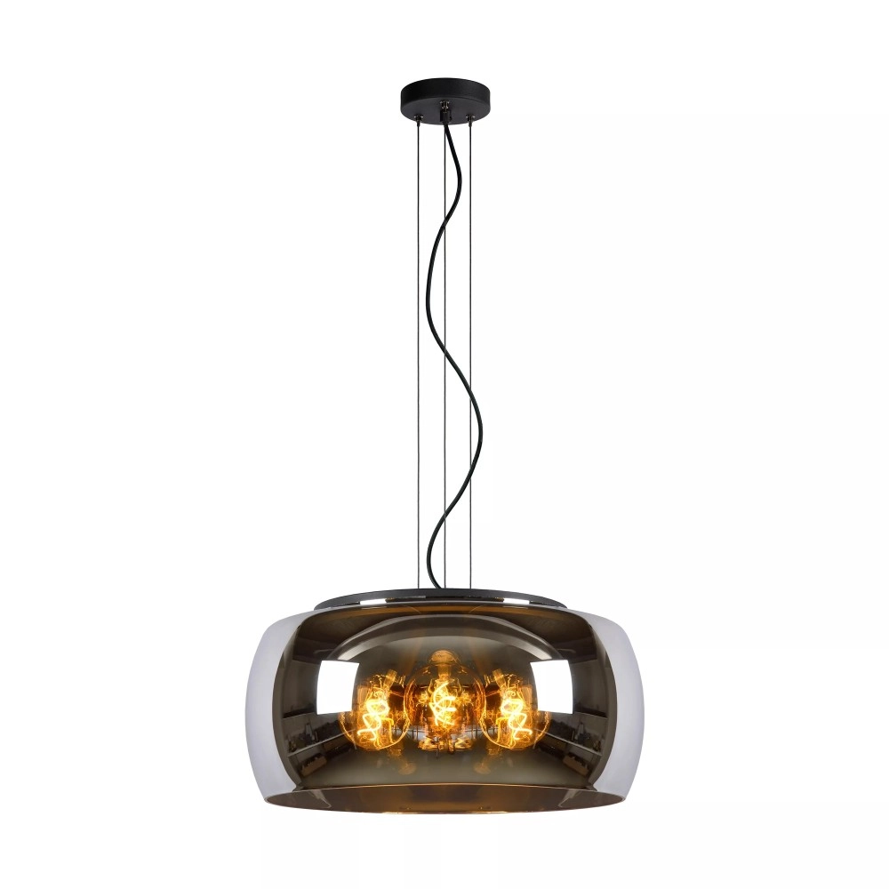 OLIVIA piekarama lampa Ø50 cm 3xE27 dūmu pelēka (Lucide)