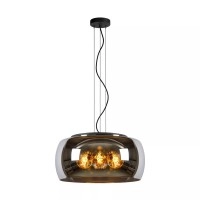 OLIVIA piekarama lampa Ø50 cm 3xE27 dūmu pelēka (Lucide)