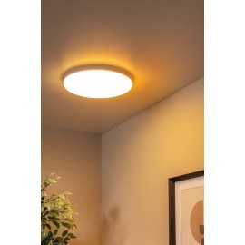 OLSON vannas istabas griestu lampa Ø35 cm LED CCT 36W opāla (Lucide)