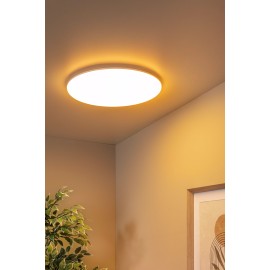 OLSON vannas istabas griestu lampa Ø45 cm LED CCT 45W opāla (Lucide)