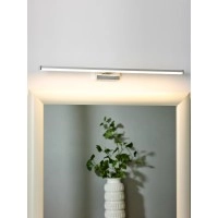 ONNO Vannas istabas spoguļa lampa 1x11W integrēts LED IP44 satīna hroma (Lucide)